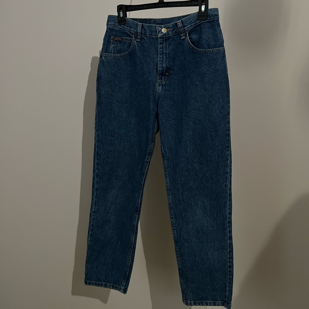 lee riders dark blue indigo jeans size 8